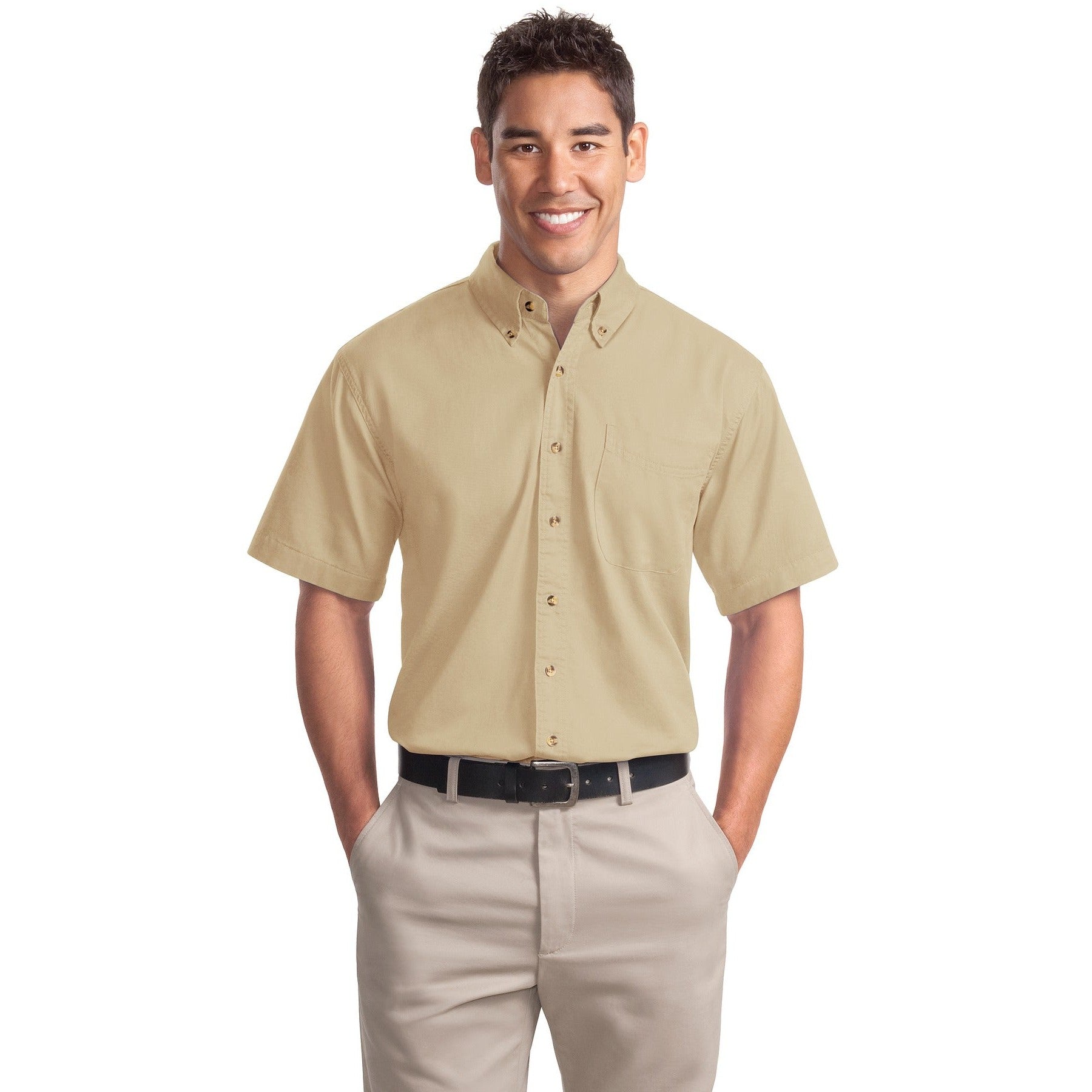 Port Authority-Port Authority® Short Sleeve Twill Shirt. S500T-MedTech-5